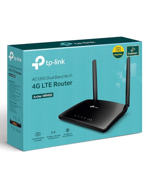TP-Link Archer MR400, Router 4G LTE Wireless AC1200, OneMesh - imagine 5