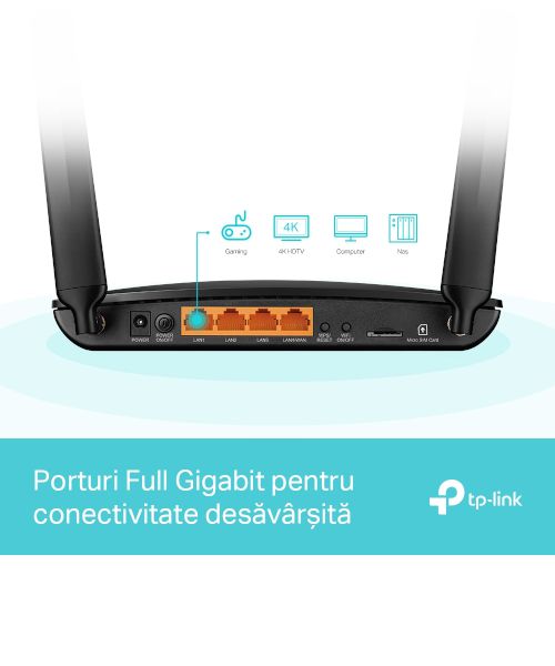 TP-Link Archer MR600, Router 4G+ Cat6 Wireless AC1200, OneMesh - imagine 4