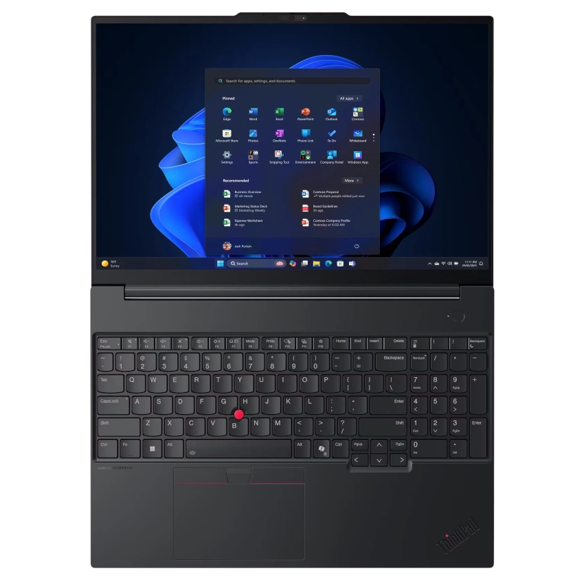 Laptop Lenovo ThinkPad E16 Gen 3, Core Ultra 5 225U, 32G, 1T, 16", Win11Pro, Black - imagine 4