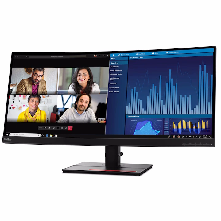 Monitor Lenovo ThinkVision P34w-20, 34", WQHD, 60Hz - imagine 2