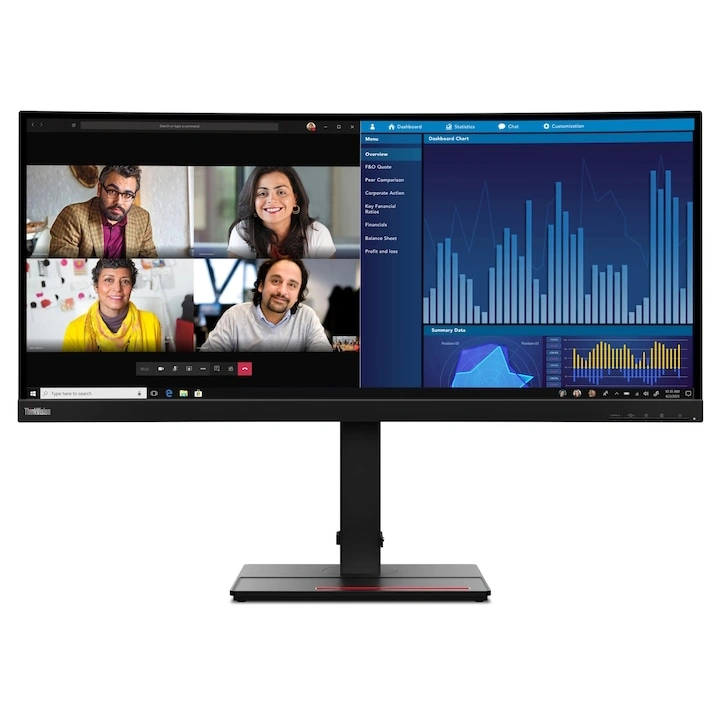 Monitor Lenovo ThinkVision P34w-20, 34", WQHD, 60Hz - imagine 3