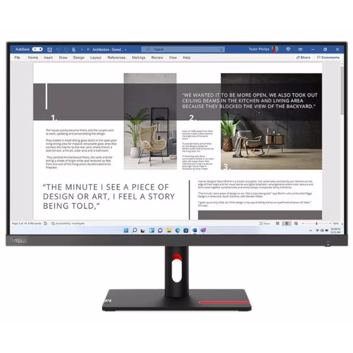 Monitor Lenovo ThinkVision S27i-30, 27", FHD, 100Hz