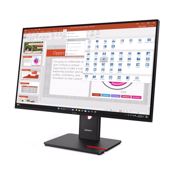 Monitor Lenovo ThinkVision T27-40, 27", FHD, 120Hz - imagine 2