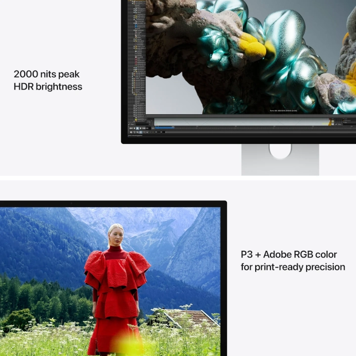 Monitor Apple Pro Display XDR, 27", 5K, înclinare și înălțime ajustabile, sticlă nano texture - imagine 4