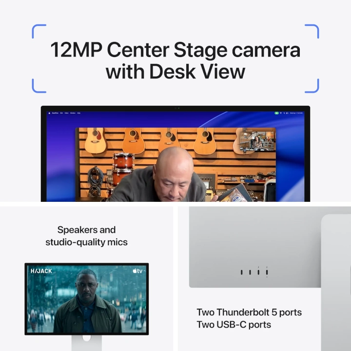 Monitor Apple Pro Display XDR, 27", 5K, înclinare și înălțime ajustabile, sticlă nano texture - imagine 6