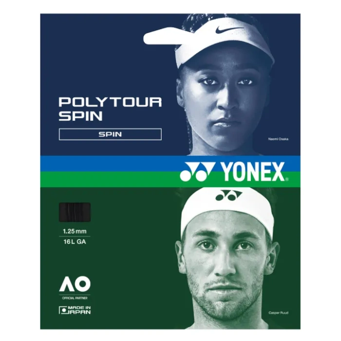 Racordaj tenis Yonex Polytour Spin, 1,25mm, 12m - imagine 2