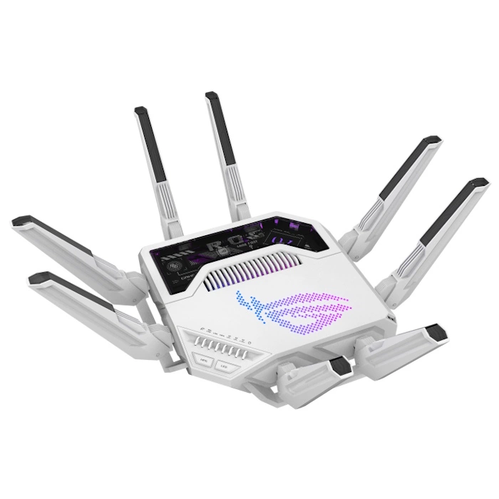 Asus ROG Rapture GT-BE19000AI, Router Wi-Fi 7 BE19000, Tri-Band, AiMesh - imagine 5
