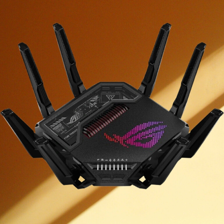 Asus ROG Rapture GT-BE98, Router Wi-Fi 7 BE2500, Quad-Band, AiMesh - imagine 2