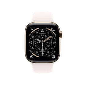 Ceas Apple Watch Series 11 Gold Titanium Case & Light Blush Sport Band