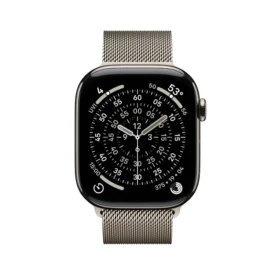 Ceas Apple Watch Series 11 Natural Titanium Case & Natural Milanese Loop