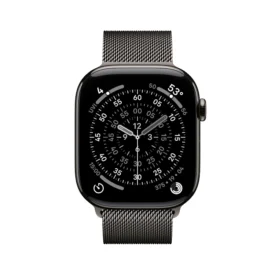 Ceas Apple Watch Series 11 Slate Titanium Case & Slate Milanese Loop