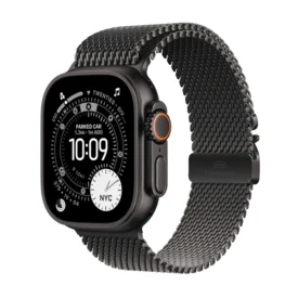 Ceas Apple Watch Ultra 3 Black Titanium Case & Black Titanium Milanese Loop