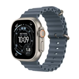 Ceas Apple Watch Ultra 3 Natural Titanium Case & Anchor Blue Ocean Band