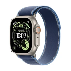 Ceas Apple Watch Ultra 3 Natural Titanium Case & Blue/Bright Blue Trail Loop